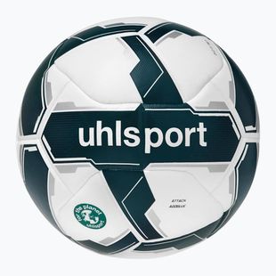 Uhlsport Attack Addglue футболна топка бяло/тъмно синьо/синьо размер 5