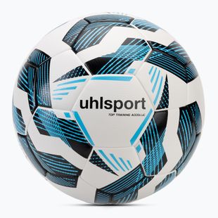 Uhlsport Fairtrade Top Training Addglue футбол бяло/черно/флуо синьо размер 4