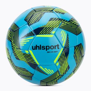 Футбол uhlsport Lite Soft 350 светло синьо/нави/флуо зелено размер 4