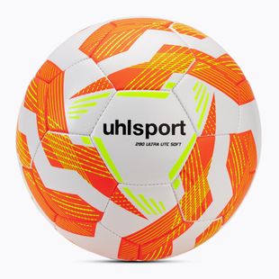 Футбол uhlsport Ultra Lite Soft 290 white/fluo orange/fluo yellow размер 5