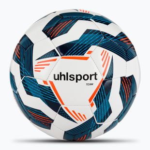 Футбол uhlsport Екип бяло/насиньо/флуо оранжево размер 5
