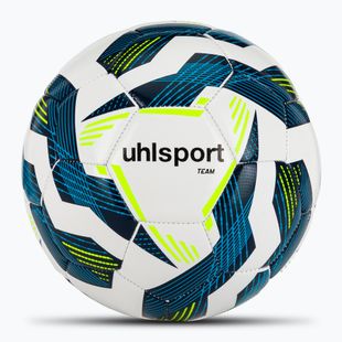 Футбол uhlsport Екип бяло/насиньо/флуо жълто размер 4