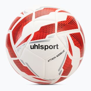 Uhlsport Attack Addglue футболна топка бяла/червена/сребърна размер 4
