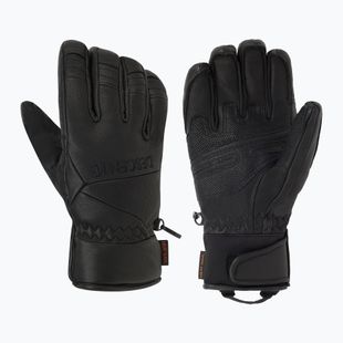 Мъжки скиорски ръкавици Descente Black leather