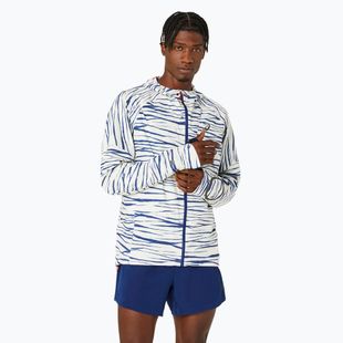 Мъжко яке за бягане ASICS Metarun Shibori Waterproof brich / blue expanse
