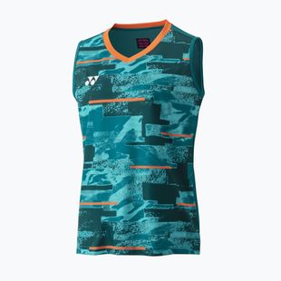 Дамска тениска YONEX 0035 Club Sleeveless W blue/green