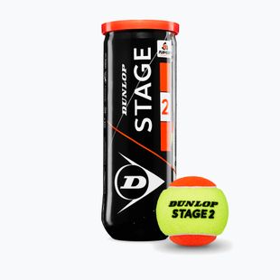 Тенис топки Dunlop Stage 2 3 pack orange