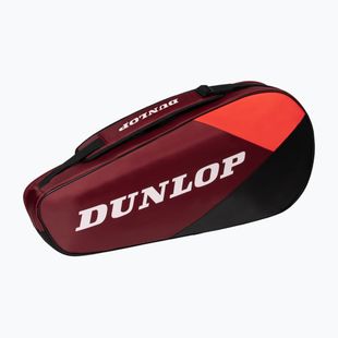 Чанта за тенис Dunlop CX-Club 3 RKT червена/черна/червена