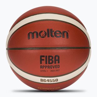 Баскетболна топка Molten basketball B7G4550 FIBA brown размер 7