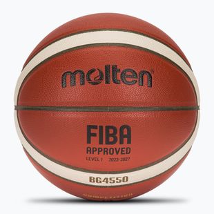 Баскетболна топка Molten B6G4550 FIBA brown размер 6