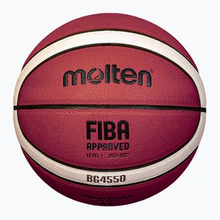Баскетболна топка Molten B6G4550 FIBA brown размер 6