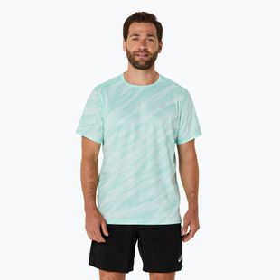 Мъжка тениска за бягане ASICS Core All Over Print SS Top oasis green