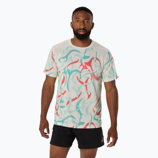 Мъжка тениска за бягане ASICS Road All Over Print Top birch