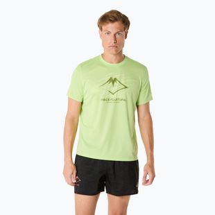 Мъжка тениска за бягане ASICS Fujitrail Logo lime green/huddle yellow/cactus