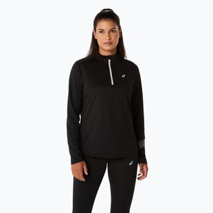 Дамска блуза за бягане с дълъг ръкав ASICS Icon 1/2 Zip LS Top performance black