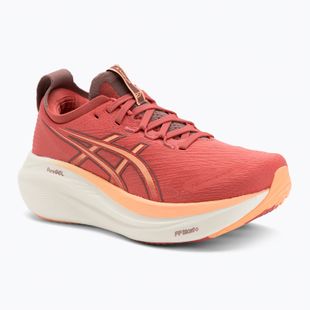 Asics Gel-Nimbus 27 дамски обувки за бягане тъмнорозова глина/оранжев блясък