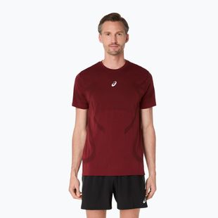 Мъжка тениска за бягане ASICS Road Seamless dark red planet