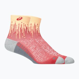 ASICS Performance Run Quarter ярко оранжеви/черни чорапи