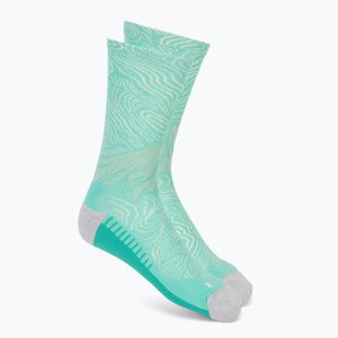 Чорапи ASICS Fujitrail Graphic Crew aurora green/light dust