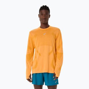 Мъжка блуза с дълъг ръкав за бягане ASICS Road Seamless LS yamabuki