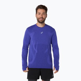Мъжка блуза с дълъг ръкав за бягане ASICS Road Seamless LS cobalt burst/eggplant