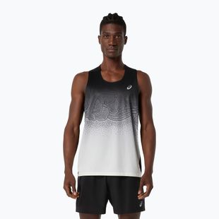 Мъжка тениска за бягане ASICS Road Fade Singlet performance black/cream