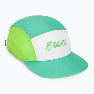 Шапка с козирка ASICS Performance Running 5 panel aurora green/cream