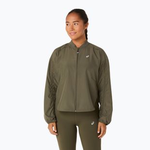Дамско яке за бягане ASICS Nagino Run Adjustable dark olive