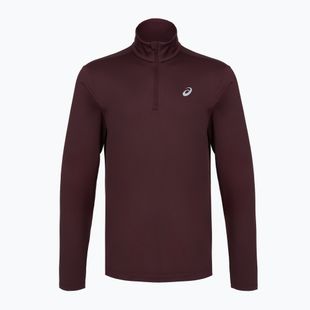 Мъжки суитшърт за бягане ASICS Core Ls 1/2 Zip Winter Top dark currant