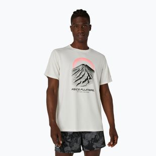 Мъжка тениска за бягане Asics Fujitrail Logo Ss Top Cream