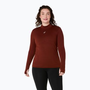 Дамски термоактивен суитшърт ASICS Road Winter Seamless Top singed red