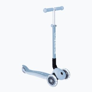 Детска триколесна тротинетка Globber Junior Primo Foldable Lights Eco blueberry