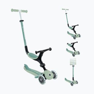Детска триколесна тротинетка Globber Go.Up Active Ecologic Lights pistachio