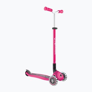 Детска триколесна тротинетка Globber Master Lights fuchsia