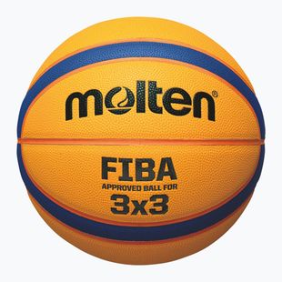 Баскетболен кош Molten B33T5000 FIBA 3x3 жълто/синьо размер 3