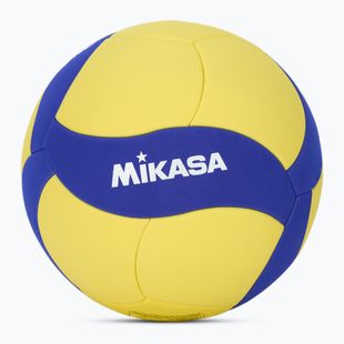 Волейболна топка Mikasa VS123W yellow/blue, размер 5