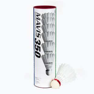 Перца за бадминтон YONEX Mavis 350 W 6 pack white
