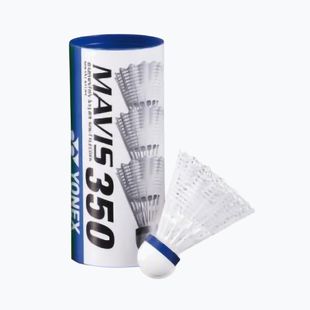 YONEX Mavis 350 W совалки за бадминтон 3 бр. бели