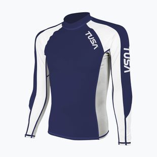 Мъжка блуза с дълъг ръкав за плуване TUSA Navy blue rashguard
