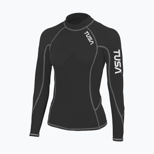 Дамска блуза с дълъг ръкав за плуване TUSA Black rashguard