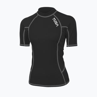 Дамска тениска за плуване TUSA Black rashguard