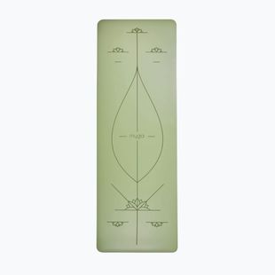Постелка за йога Myga Alignment XL 6 mm green