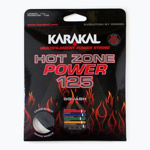 Струна за скуош Karakal Hot Zone Power 125 11 m black
