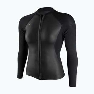 Дамски неопрен за плуване O'Neill Bahia 1/0.5mm Full-Zip Jacket glide black/black/black