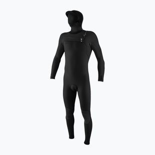 Мъжки неопреннов костюм за плуване O'Neill Hyperfreak 4/3+ mm Chest Zip with Hood black/black