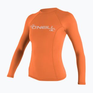 Дамска блуза за плуване с дълъг ръкав O'Neill Basic Skins LS Rash Guard light grapefruit