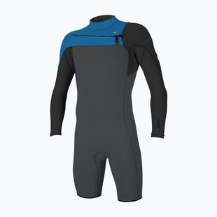 Mъжки неопренов костюм за плуване O'Neill Hammer 2 mm Chest Zip LS Spring graphite/black/ocean