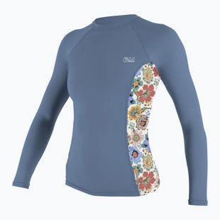 Дамско плуване с дълъг ръкав O'Neill Side Print Rash Guard infinity/talitha