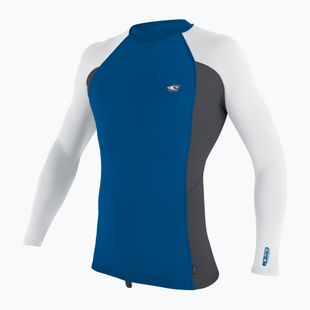 Мъжки ръкав O'Neill Premium Skins Rash Guard deep sea/ graphite/ white за плуване с дълъг ръкав