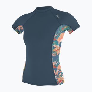 Дамска тениска за плуване O'Neill Side Print Rash Guard copen blue/painted tropics